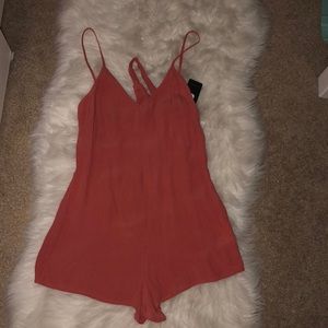 Bow back romper